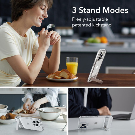 ESR iPhone 14 Pro Air Shield Boost Θήκη Σιλικόνης με Stand - Διάφανη