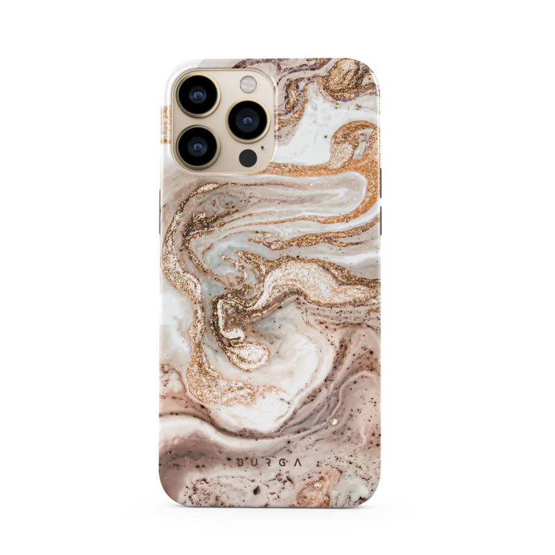 Burga iPhone 14 Pro Max Fashion Tough Σκληρή Θήκη - Cappuccino