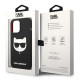 Karl Lagerfeld iPhone 14 Pro Max Silicone Choupette Head Magsafe Θήκη Σιλικόνης με MagSafe - Black - KLHMP14XSLCHBK