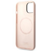 Karl Lagerfeld iPhone 14 Plus Silicone Karl's Head MagSafe Θήκη Σιλικόνης με MagSafe - Light Pink - KLHMP14MSLKHLP