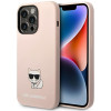Karl Lagerfeld iPhone 14 Pro Max Silicone Choupette Body Θήκη Σιλικόνης - Light Pink - KLHCP14XSLCTPI