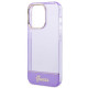 Guess iPhone 14 Pro Translucent Σκληρή Θήκη με Πλαίσιο Σιλικόνης - Purple / Semi Clear - GUHCP14LHGCOU