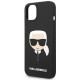 Karl Lagerfeld iPhone 14 Silicone Karl's Head Θήκη Σιλικόνης - Black - KLHCP14SSLKHBK