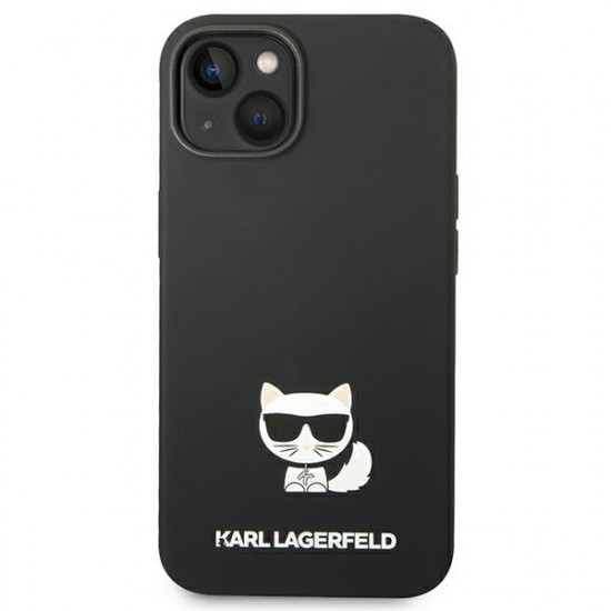 Karl Lagerfeld iPhone 14 Silicone Choupette Body Θήκη Σιλικόνης - Black - KLHCP14SSLCTBK