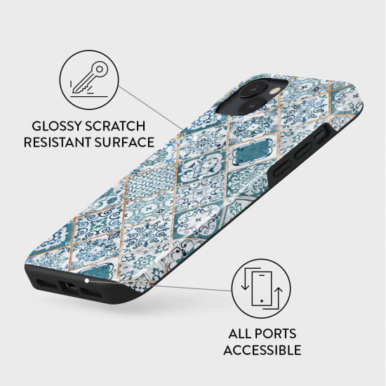 Burga iPhone 14 Plus Fashion Tough Σκληρή Θήκη - Tropical Oasis