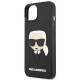 Karl Lagerfeld iPhone 14 Plus - 3D Rubber Karl's Head Σκληρή Θήκη με Πλαίσιο Σιλικόνης - Black - KLHCP14MKH3DBK