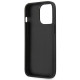 Guess iPhone 14 Pro Max - 4G Big Metal Logo Θήκη με Επένδυση Συνθετικού Δέρματος - Grey - GUHCP14X4GMGGR