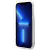 Karl Lagerfeld iPhone 14 Pro - Liquid Glitter RSG Σκληρή Θήκη με Πλαίσιο Σιλικόνης - Διάφανη / Silver - KLHCP14LLCRSGRS