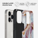 Burga iPhone 14 Pro Max Fashion Tough Σκληρή Θήκη - Frozen Leaves