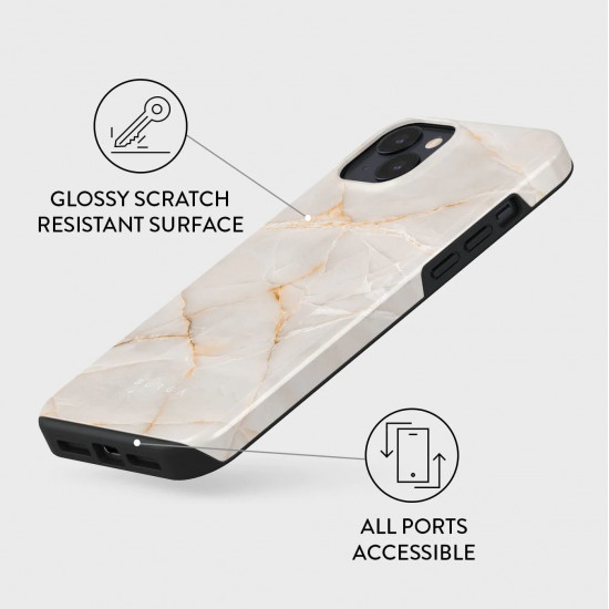 Burga iPhone 14 Plus Fashion Tough Σκληρή Θήκη - Vanilla Sand