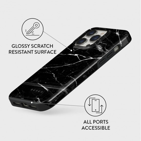 Burga iPhone 14 Pro Max Fashion Tough Σκληρή Θήκη - Noir Origin