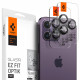 Spigen iPhone 14 Pro / 14 Pro Max / 15 Pro / 15 Pro Max Optik.TR EZ Fit Αντιχαρακτικό Γυαλί για την Κάμερα - 2 Τεμάχια - Black