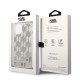 Karl Lagerfeld iPhone 14 Plus - Liquid Glitter Monogram Σκληρή Θήκη με Πλαίσιο Σιλικόνης - Silver - KLHCP14MLMNMS