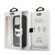 Karl Lagerfeld iPhone 14 Pro Max - Saffiano Choupette Head Patch Σκληρή Θήκη με Επένδυση Συνθετικού Δέρματος και Πλαίσιο Σιλικόνης - Black - KLHCP14XSAPCHK