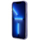 Guess iPhone 14 Pro Max Peony Glitter Σκληρή Θήκη με Πλαίσιο Σιλικόνης - Lilac - GUHCP14XHTPPTL