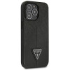 Guess iPhone 14 Pro Max Saffiano Σκληρή Θήκη με Πλαίσιο Σιλικόνης - Black - GUHCP14XPSATLK