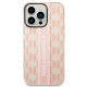 Karl Lagerfeld iPhone 14 Pro Max - Mono Vertical Stripe Σκληρή Θήκη με Πλαίσιο Σιλικόνης - Pink - KLHCP14XHKLSPCP