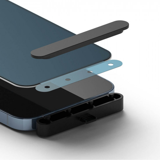 Ringke iPhone 14 Plus / 13 Pro Max Anti-Spy Case Friendly Full Screen Tempered Glass Αντιχαρακτικό Γυαλί Οθόνης - Black