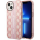Karl Lagerfeld iPhone 14 - Mono Vertical Stripe Σκληρή Θήκη με Πλαίσιο Σιλικόνης - Pink - KLHCP14SHKLSPCP