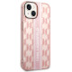 Karl Lagerfeld iPhone 14 - Mono Vertical Stripe Σκληρή Θήκη με Πλαίσιο Σιλικόνης - Pink - KLHCP14SHKLSPCP