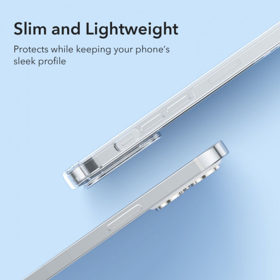 ESR iPhone 14 Pro Max Krystec Halolock Σκληρή Θήκη με Πλαίσιο Σιλικόνης και MagSafe - Διάφανη