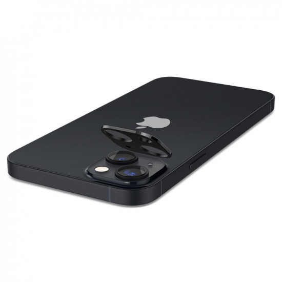 Spigen iPhone 14 / 14 Plus Aparatu Optik.TR Αντιχαρακτικό Γυαλί για την Κάμερα - 2 Τεμάχια - Black