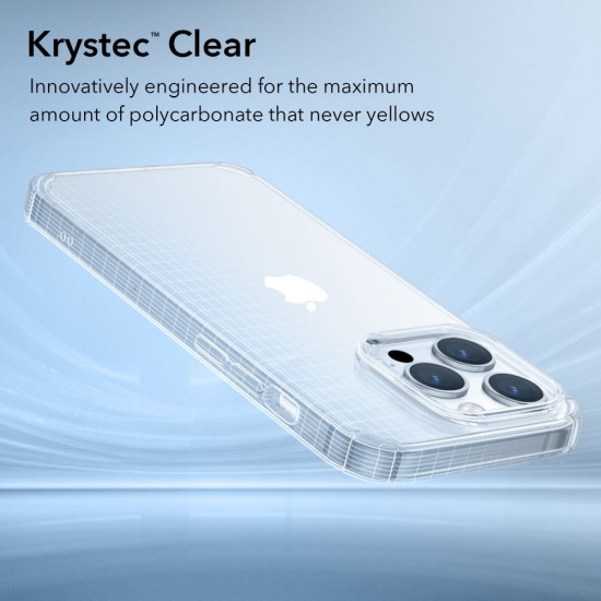 ESR iPhone 14 Pro Krystec Σκληρή Θήκη με Πλαίσιο Σιλικόνης - Διάφανη
