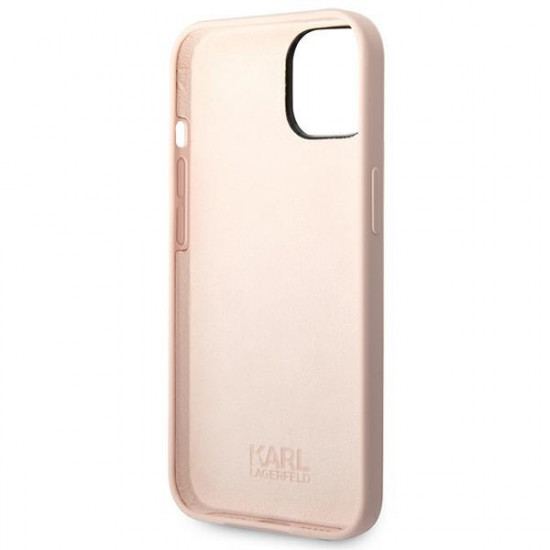 Karl Lagerfeld iPhone 14 Plus Silicone Choupette Body Θήκη Σιλικόνης - Light Pink - KLHCP14MSLCTPI