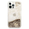Guess iPhone 14 Pro Max - Glitter Charms Σκληρή Θήκη με Πλαίσιο Σιλικόνης - Gold - GUOHCP14XGLHFLGO