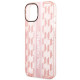 Karl Lagerfeld iPhone 14 Plus - Mono Vertical Stripe Σκληρή Θήκη με Πλαίσιο Σιλικόνης - Pink - KLHCP14MHKLSPCP