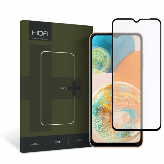 Hofi Samsung Galaxy A23 5G Full Pro Glass + 0.3mm 2.5D 9H Full Screen Tempered Glass Αντιχαρακτικό Γυαλί Οθόνης - Black