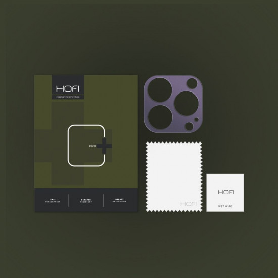 Hofi iPhone 14 Pro / iPhone 14 Pro Max Alucam Pro+ Μεταλλικό Προστατευτικό για την Κάμερα - Deep Purple