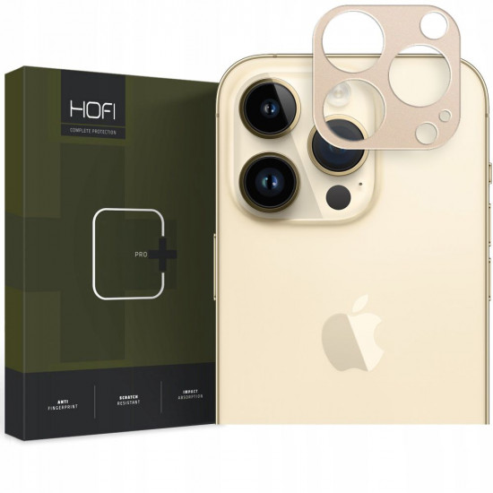 Hofi iPhone 14 Pro / iPhone 14 Pro Max Alucam Pro+ Μεταλλικό Προστατευτικό για την Κάμερα - Gold