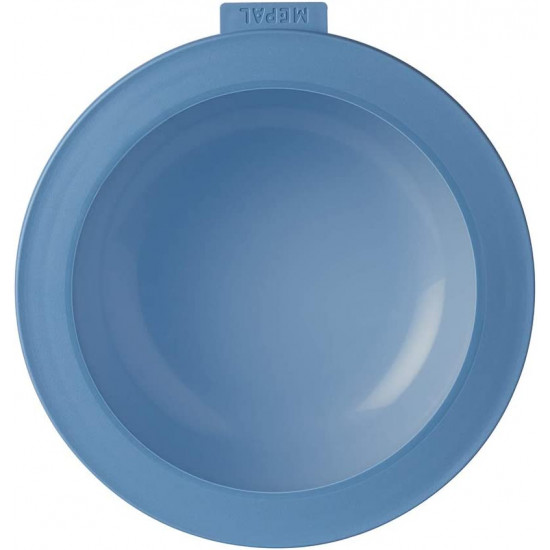 Mepal Cirqula Round Σετ με 3 BPA Free Δοχεία Αποθήκευσης Φαγητού - 350ml - 750ml - 1250 ml - Nordic Blue