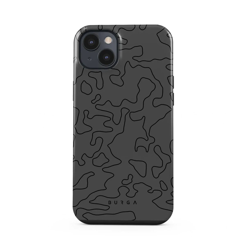 Burga iPhone 14 Fashion Tough Σκληρή Θήκη - Black Rock