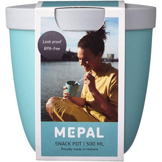 Mepal Snack Jar Ellipse - Δοχείο για Σνακ - BPA Free - 500ml - Nordic Green