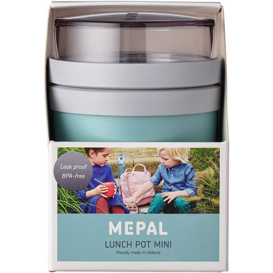 Mepal Lunch Pot Ellipse Mini - Δοχείο Φαγητού - BPA Free - 300ml - 120ml - Nordic Green