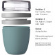 Mepal Lunch Pot Ellipse - Δοχείο Φαγητού - BPA Free - 500ml - 200ml - Nordic Green