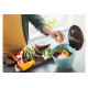 Mepal Calypso Πλαστικός Κάδος Απορριμμάτων με Καπάκι για τον Πάγκο της Κουζίνας - 2.2 L - Nordic Green