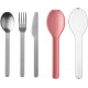 Mepal Cutlery Ellipse Σετ Μαχαιροπήρουνων - Σετ 3 Τεμαχίων - BPA FREE - Nordic Pink