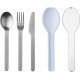 Mepal Cutlery Ellipse Σετ Μαχαιροπήρουνων - Σετ 3 Τεμαχίων - BPA FREE - Nordic Blue
