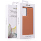 Kalibri Samsung Galaxy A52 / A52 5G / A52s 5G Σκληρή Θήκη με Επένδυση Γνήσιου Δέρματος - Orange - 58856.29