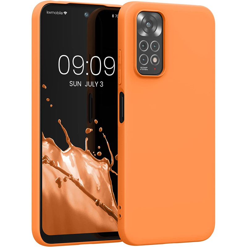 KW Xiaomi Redmi Note 11 / Redmi Note 11S Θήκη Σιλικόνης TPU - Fruity Orange - 57368.150
