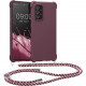 KW Samsung Galaxy A52 / A52 5G / A52s 5G Θήκη Σιλικόνης TPU με Λουράκι - Bordeaux Purple - 58558.187