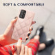 KW Samsung Galaxy A52 / A52 5G / A52s 5G Θήκη με Επένδυση Συνθετικού Δέρματος - Quilted Pattern - Dusky Pink - 59481.10