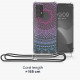 KW Samsung Galaxy A52 / A52 5G / A52s 5G Θήκη Σιλικόνης TPU με Λουράκι Design Indian Sun - Διάφανη / Blue / Pink - 57733.04