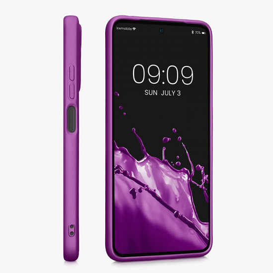 KW Xiaomi Redmi Note 11 / Redmi Note 11S Θήκη Σιλικόνης TPU - Metallic Purple - 58651.240