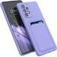 KW Samsung Galaxy A52 / A52 5G / A52s 5G Θήκη Σιλικόνης TPU με Υποδοχή για Κάρτα - Lavender - 55083.108