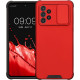 KW Samsung Galaxy A52 / A52 5G / A52s 5G Σκληρή Θήκη με Πλαίσιο Σιλικόνης και Κάλυμμα για την Κάμερα - Red - 58682.09