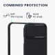 KW Samsung Galaxy A52 / A52 5G / A52s 5G Σκληρή Θήκη με Πλαίσιο Σιλικόνης και Κάλυμμα για την Κάμερα - Black - 58682.01